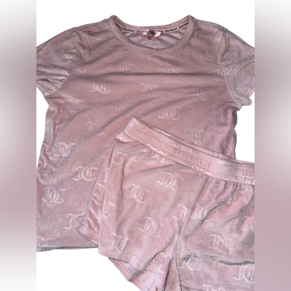 Juicy Couture Pink Monogram Lounge Set